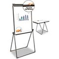 Universal Universal® Foldable Double Sided Dry Erase Easel, Plastic Frame, 29"W x 41"H, Melamine UNV43030